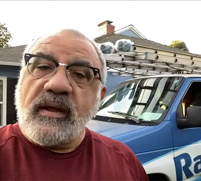 Rain gutter installation testimonial video