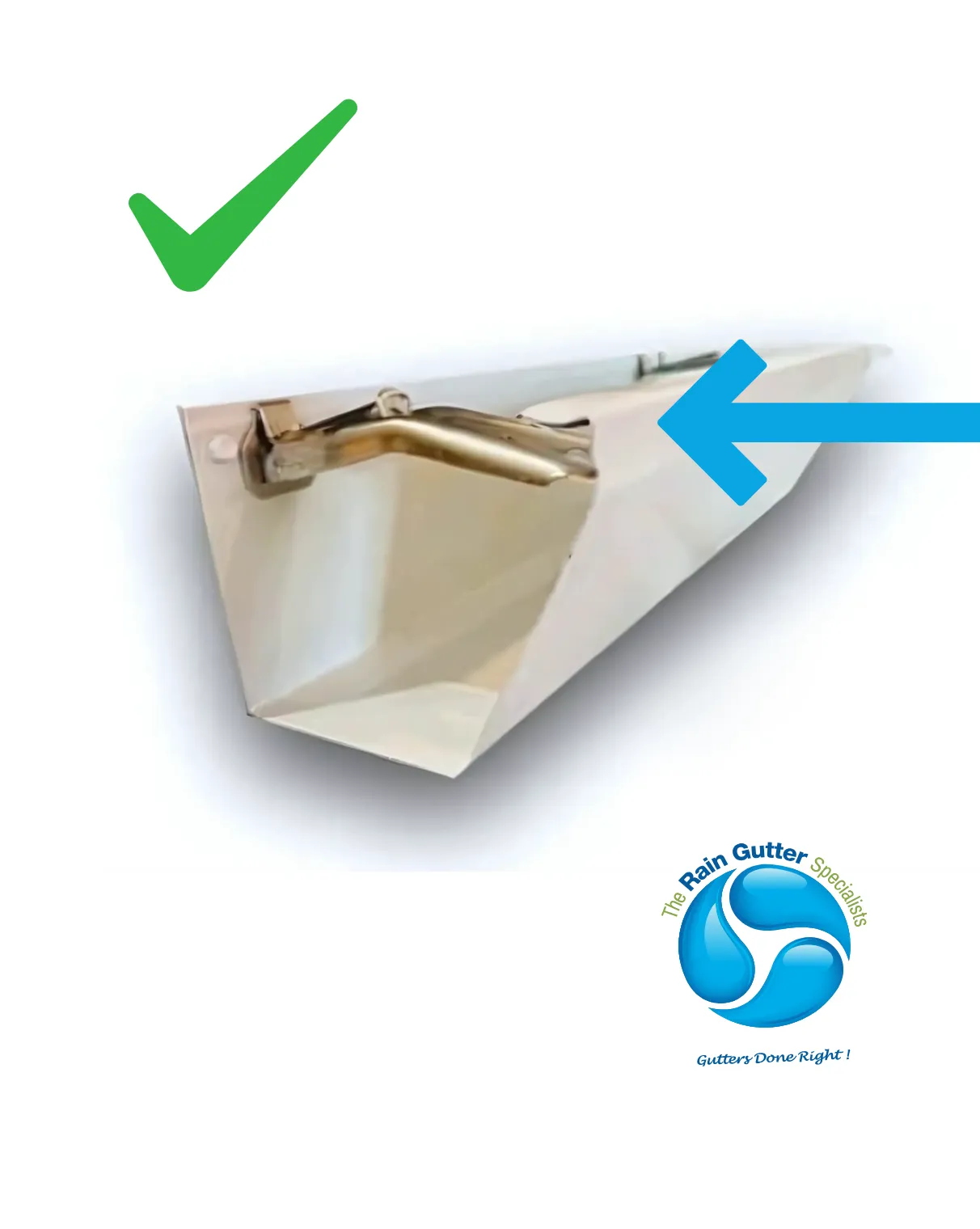 Proper rain gutter installation protecting home exterior and foundation